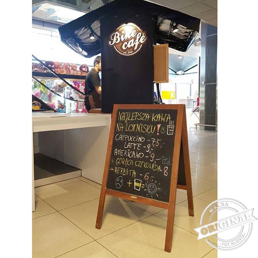 Zobacz potykacz który kupiła Kawiarnia BIKE CAFE na lotnisku Jasionka w Rzeszowie
