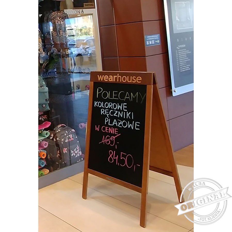 Zobacz potykacz który kupł sklep WEARHOUSE