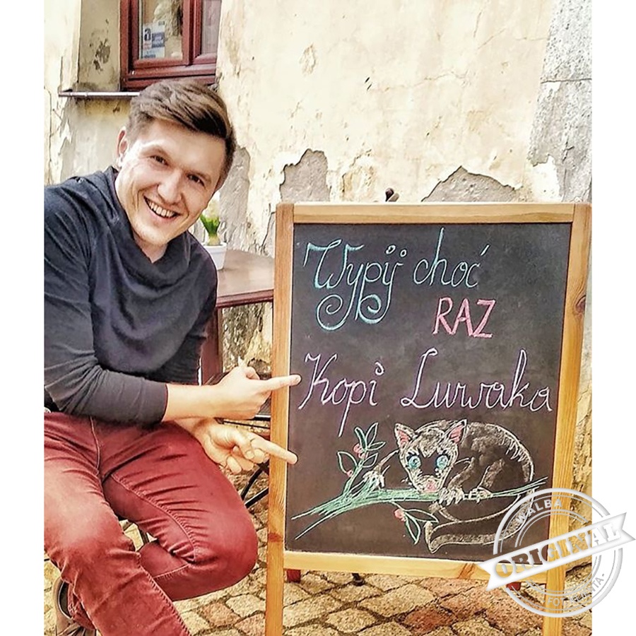 Zobacz potykacz który kupiła kawiarnia POŻEGNAIE Z AFRYKĄ z Lublina