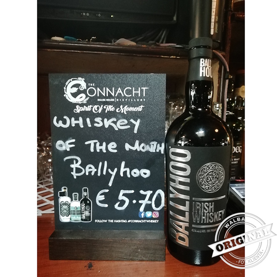 Tabliczka kredowa ze stałym nadrukiem do postawienia na stole lub barze od WALBA