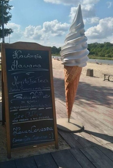 Potykacz Kawiarni Hawana z Warszawy nad Wisłą - WALBA