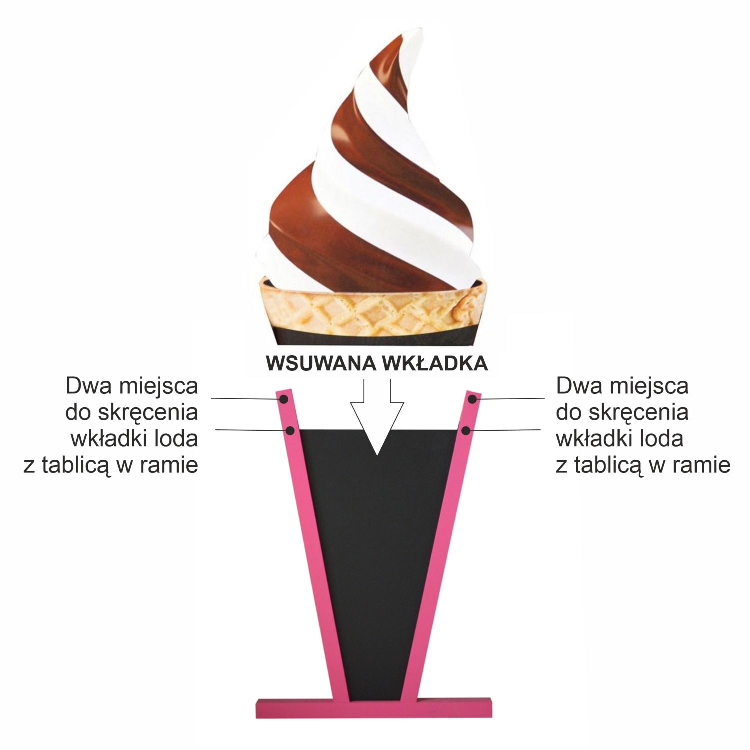 Potykacz reklamowy w lodówce włoskiej - WALBA