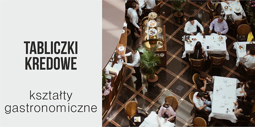 Tabliczki kredowe o kształtach gastronomicznych - zobacz ofertę producenta WALBA