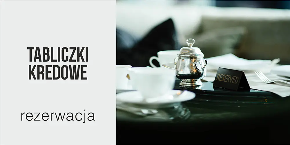 Tabliczki kredowe rezerwacja - zobacz ofertę producenta WALBA