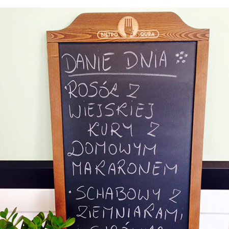 Tablica kredowa dla BISTRO QURA Koszalin