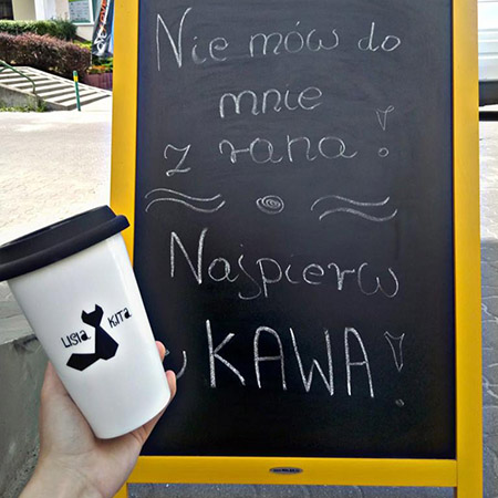 Potykacz dla Kawiarni CAFE LISIA KITA Warszawa