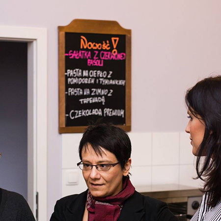 Tablica kredowa dla SKLEPU Z DESERAMI A NOUCHE Warszawa