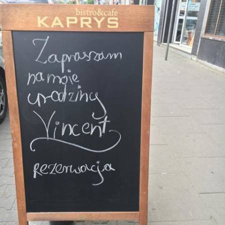 Potykacz dla Bistro Kaprys Warszawa