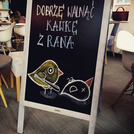 Potykacz kredowy dla kawiarni DESPRESSO Elbląg