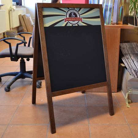 Potykacz z trwałym nadrukiem na tablicy kredowej