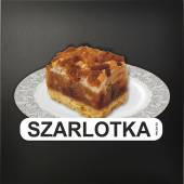 NALEPKA MENU wielokrotnego użytku na potykacze i tablice kredowe - SZARLOTKA