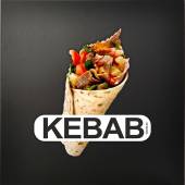 NALEPKA MENU wielokrotnego użytku na potykacze i tablice kredowe - KEBAB