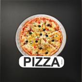 NALEPKA MENU wielokrotnego użytku na potykacze i tablice kredowe - PIZZA