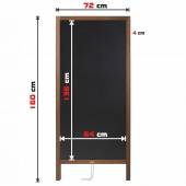 DUŻY POTYKACZ REKLAMOWY Z TABLICĄ KREDOWĄ 160x72cm 