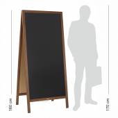 DUŻY POTYKACZ REKLAMOWY Z TABLICĄ KREDOWĄ 160x72cm 