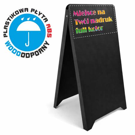 Duży dwustronny potykacz wodoodporny - 100% płyta ABS - 118x61cm 