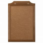 BARDZO DUŻA TABLICA KREDOWA w drewnianej ramie do zawieszenia w pionie - falista listwa górna z możliwością wygrawerowania logo 60x91,5 cm